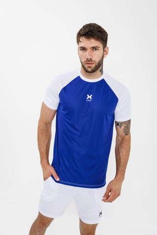 Remera Dryfit Auckland hombre, Azul francia